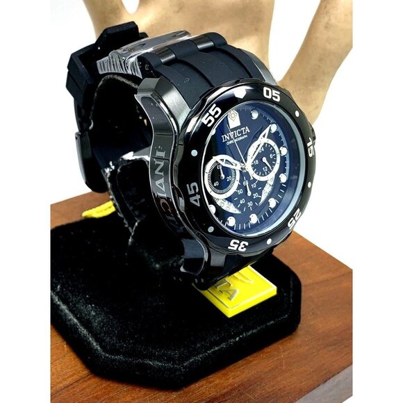 Invicta Men's Watch 6986 Pro Diver Quartz Chronograph Black Dial Rubber Band - Picture 13 of 13